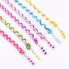 6PCS/lot Rainbow Color Headband Cute Girls Hair Band Crystal Long Elastic Hair Bands Headwear Hair Accessories