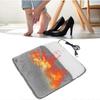 USB Foot Warmer Soft Pad Winter Warm Feet Foot Heating Pad Electric Foot Warmer Heating Pad for Office Gray