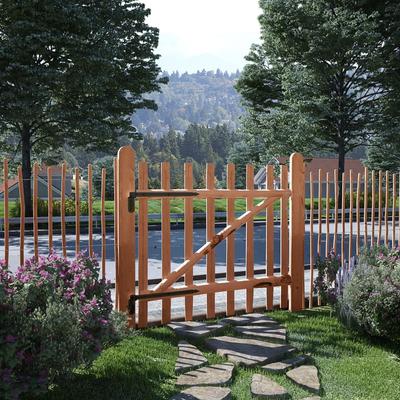 Vidaxl Wooden Gate, Hazel, Impregnated, 100X90 Cm