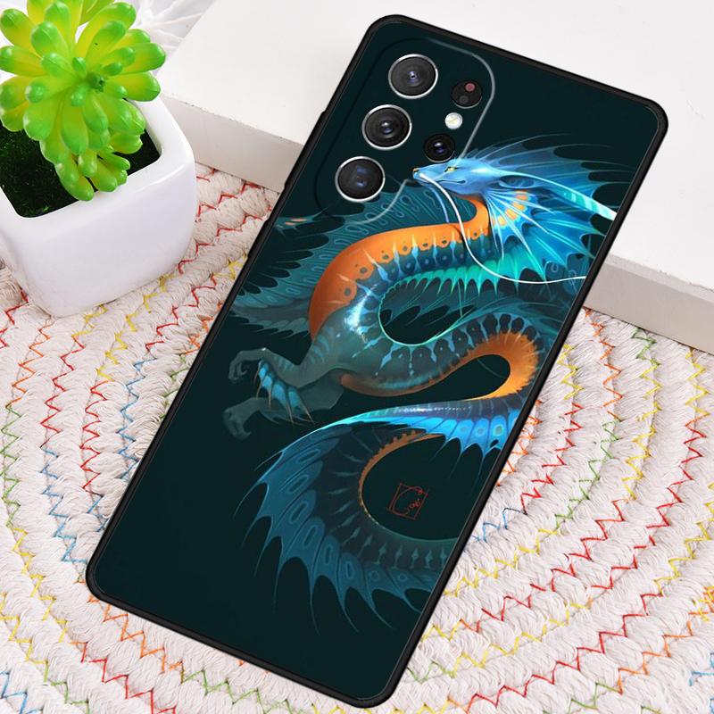 Legendary Chinese Dragon Silicone Phone Case For Samsung Galaxy Note 10 Pro S26 S25 S24 S23 S22 S21 Plus S25Ultra Capa Cover