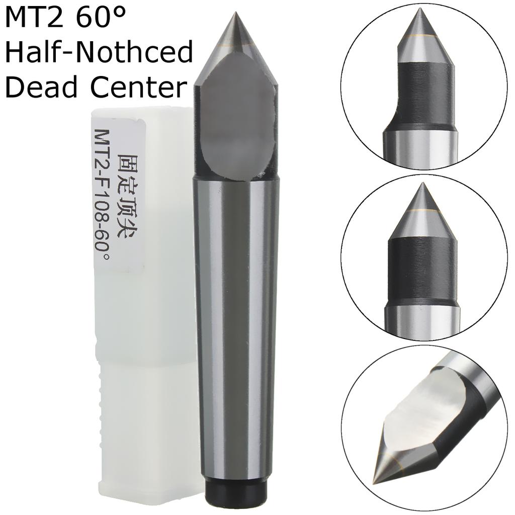 MT2 Carbide Tipped Half Nothced Dead Center Morse Taper 2 CNC Lathe Tool MT2 Carbide Tipped Half Nothced Dead Center Morse Taper 2 CNC Lathe Tool
