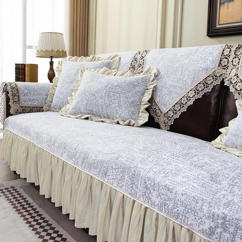 Fashion Chenille Sofa Cushions Anti-Slip Retro Jacquard Sofa Covers Home Decoration Living Room Armchairs Seat Towel Slipcover