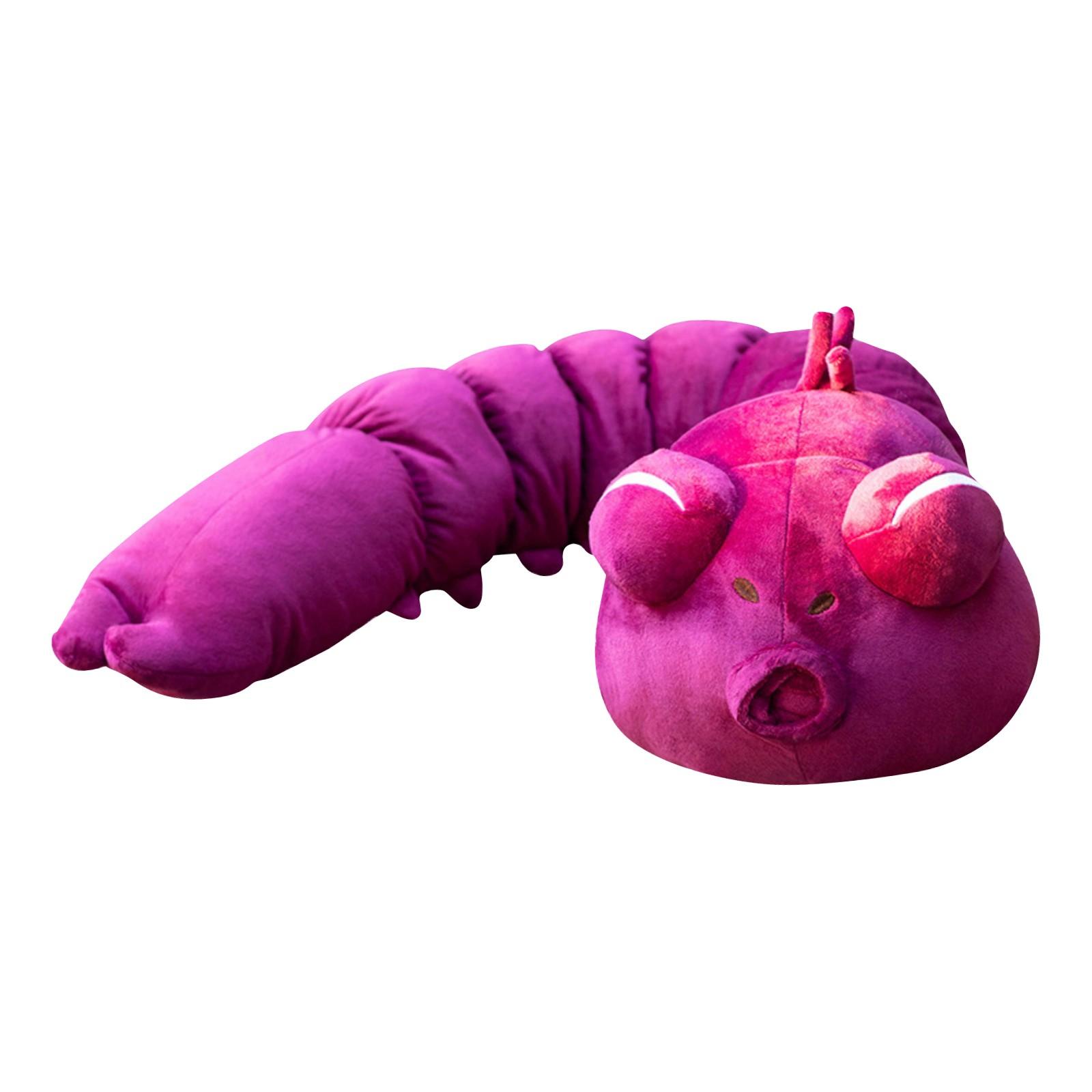 

Plush Soft Stuffed Caterpillar Toy Long Body Plush Doll for Home Decoration and Play Suitable for Children and Adults One Size