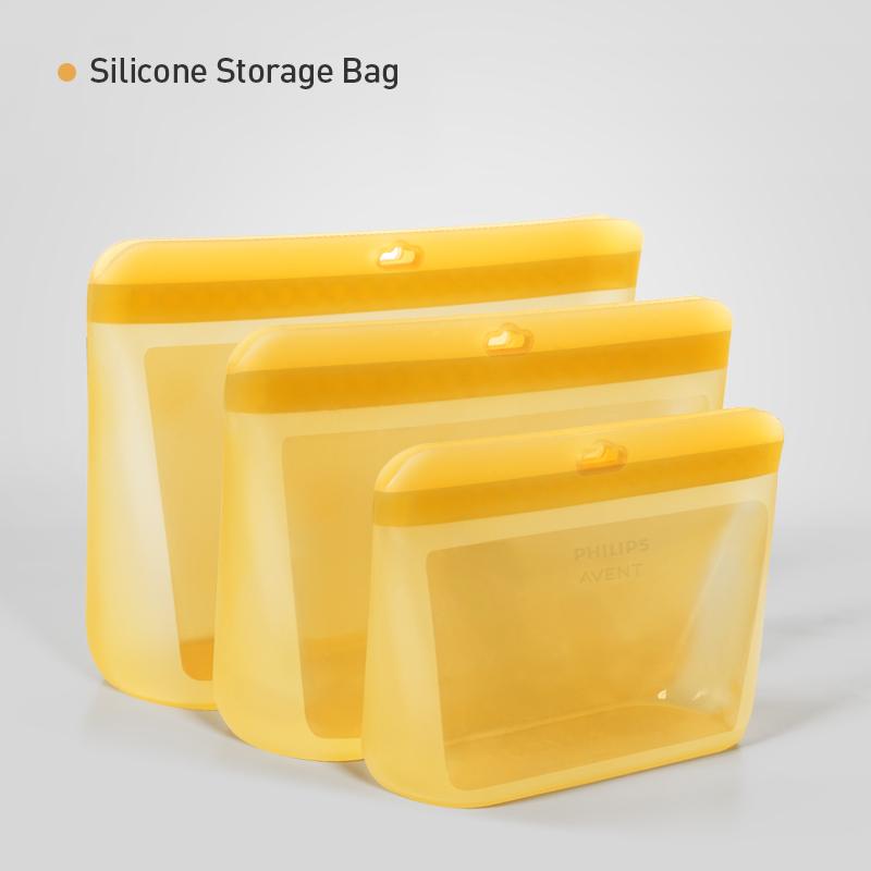 Philips Avent Silicone Food Friut Storage Bag 500ml/1000ml/1500ml