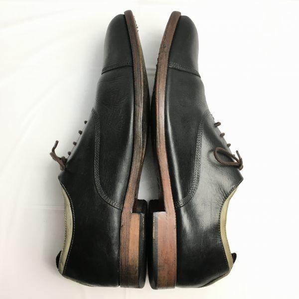 Johnston & Murphy Storlek 13M (30.531.0cm) Cap Toe Straight Tip Business Shoes Svart Herrskor(BEGAGNAD)