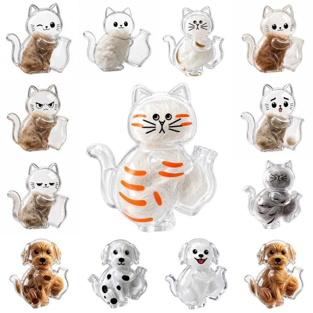 DIY Pet Memorial Fridge Magnet Creative Pet Memorial Container Pet Hair Keepsake Box  Pet Lovers