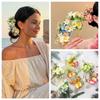 Colorful Large Flower Hairpin Side Clip Artificial Floral Hair Clip Fresh Flowers Hair Claw  Party