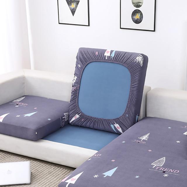 Printed Stretch Sofa Seat Cushion Cover L-shaped Corner Couch Sofa Slipcover for Living Room Wedding Elastic Seat Cushion Cover