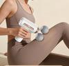 Dual-Head Fascia Gun: Compact Muscle Massager with LED Display for Neck and Spine Relaxation