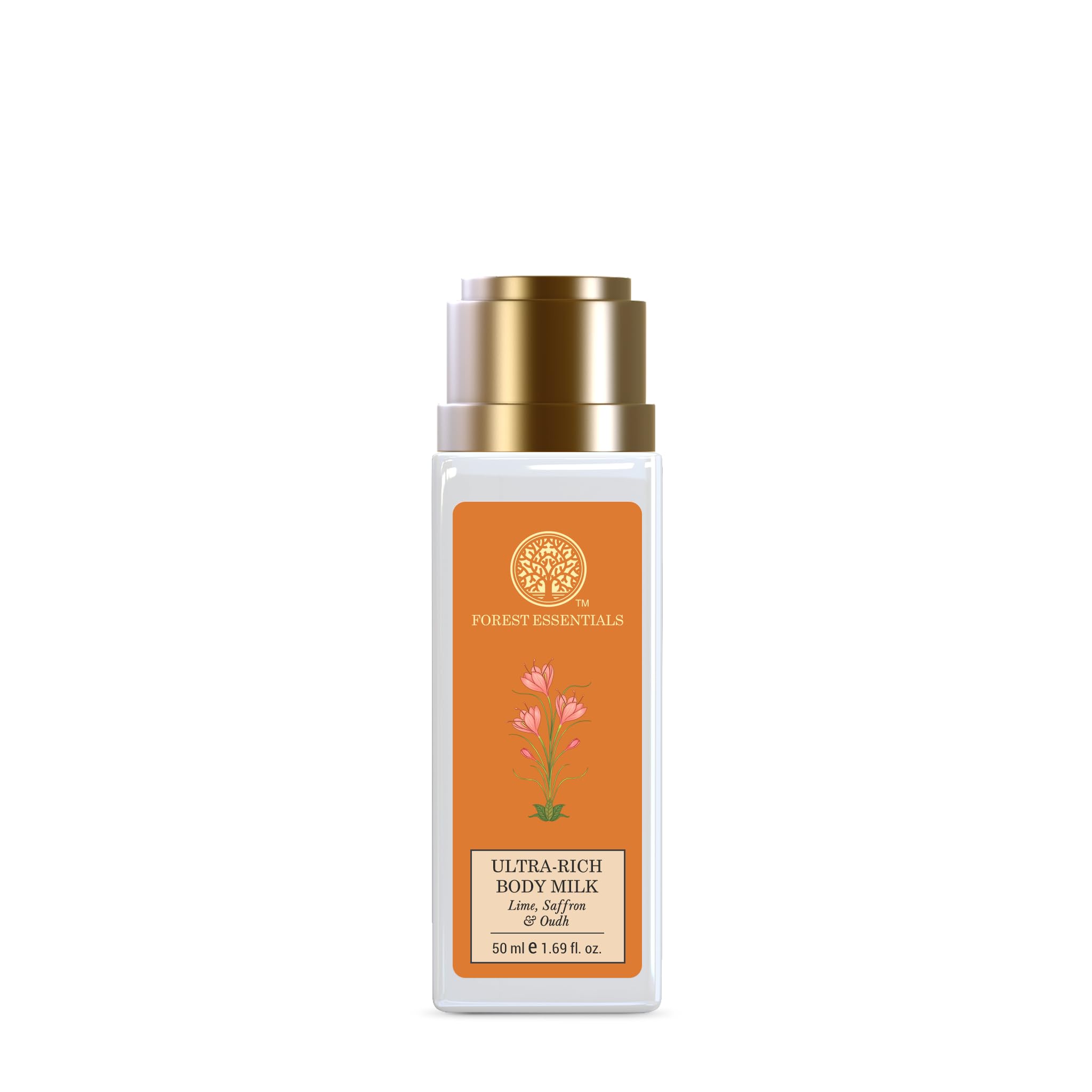 

Forest Essentials Ultra-Rich Body Milk Lime Saffron Oudh | Ayurvedic Nourishing Body Lotion to Replenish Skin Moisture and Leave it Smooth & Scent