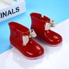 Scarpe da Pioggia per Bambini Scarpe da Acqua Antiscivolo Stivali da Pioggia con Fiocco Decorativo per Bambine Stivali da Pioggia in Gomma Cartoni Animati Quattro Stagioni