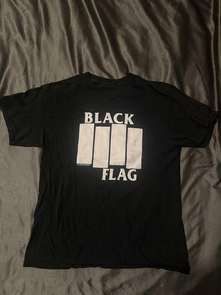 Black Flag Black Tee Shirt ShORT sLEEVE Gift For Fan BL822