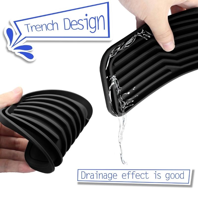 Piastra in Silicone Raccogli Gocce per Frigorifero per Vaschetta Acqua Assorbente Efficiente Tappetino Frigorifero Accessori Elettrodomestici Cucina
