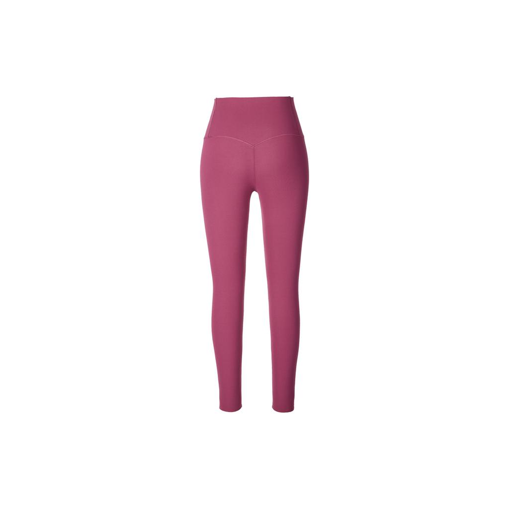 Nike High Waist Slim Fit Fitness Pants With Zenvy Series Logo Print Women Bottoms Redwood-Purple DQ6014-653