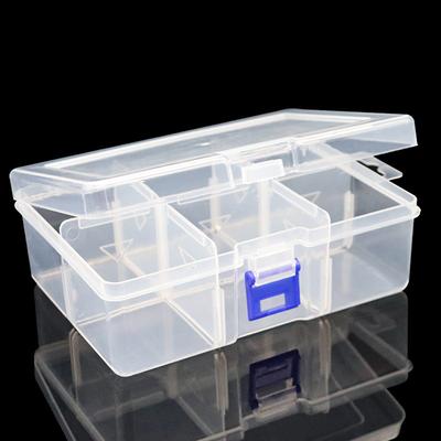 1 szt. 6-przegródkowe plastikowe pudełko wyjmowane pudełko do przechowywania na narzędzia, biżuterię i sprzęt wędkarski, pudełko do przechowywania na biurko