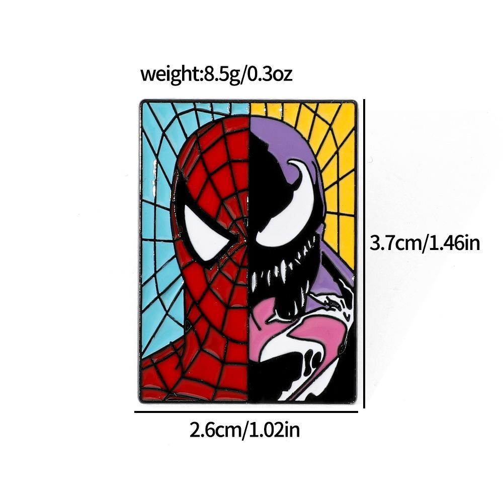 89 Spider-Man Alloy Brooch Marvel Superhero Spider-Man Metal Badge Backpack Jacket Personalized Decoration