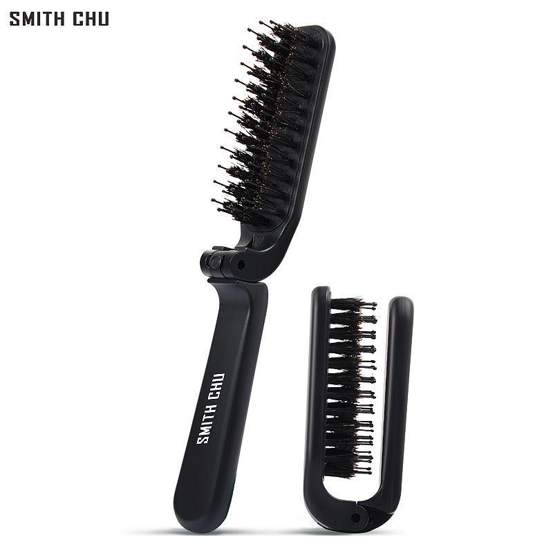 Bristle Hair Folding Comb Portable Anti-static Fluffy Bristle Comb Massage Comb Men's Ribs Comb