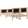 Bed Frame with Headboard Light Grey 120 x 190 cm Fabric