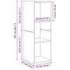 Wall Mounted TV Cabinet Set 2 pcs Reclaimed Wood Effect Particleboard