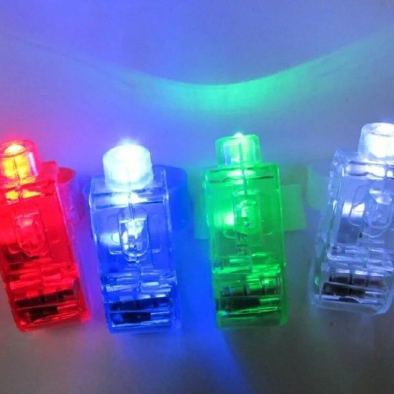Creative Toys Colorful LED Laser Finger Ring Lights Beam Torch Party Finger Decoration Toy