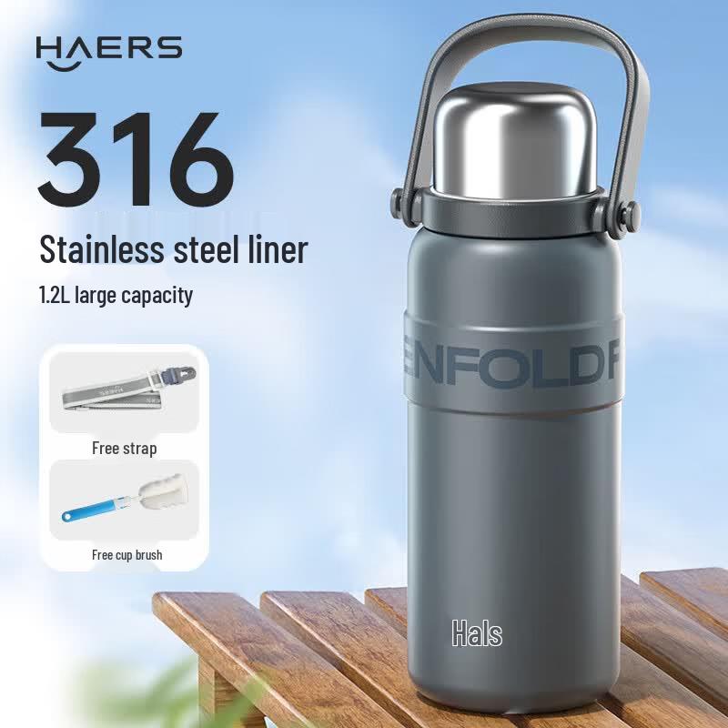 HAERS 316 Stainless Steel Insulated Water Bottle