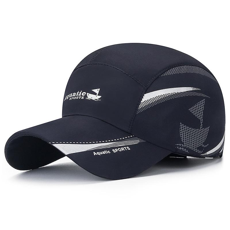 

Дышащая быстросохнущая солнцезащитная кепка: Легкий, защита от УФ-лучей для гольфа, рыбалки, велоспорта - прочный и стильный Adjustable темно-синий
