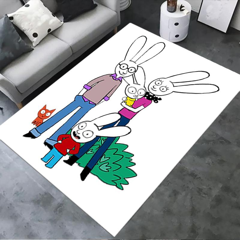 

2025 New Simon the Rabbit Carpet Rug for Living Room Bedroom Home Sofa Decoration,Kids play Non-slip Floor Mat157 40x60cm( 15x23in )