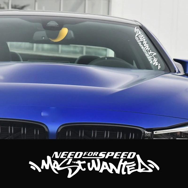 30x6CM Lustig Weiß Need for Speed Scratch Auto Auto Windschutzscheibenaufkleber Vinylaufkleber Universal Fenster Autotür Autozubehör