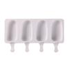 Large Silicone Popsicle Molds Set,4 Cavities Oval Cake Pop&Ice Cream Bar Molds,Homemade Ice Making Kit With Wooden Sticks