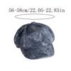 Retro British Style Pu Leather Beret Casual Black Brown Painter Hat Octagonal Cap Autumn Winter Women's Beret Lady