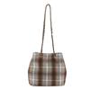 Retro Plaid Large-capacity Chain Shoulder Bag 2025 Autumn New Women's Armpit Bag Fashionable Bucket Bag