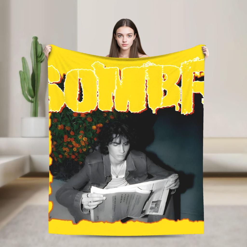 Coperta Morbida Calda da Viaggio Sombr Musica Coperta Plaid Copriletto in Flanella per Divano Letto Copridivano alla Moda