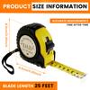 7.5 M Tape Measure Metric Tape Ruler 25Ft  Distance Measuring Tools Personalized Tape Measure for Fathers Woodworking Hand Tools