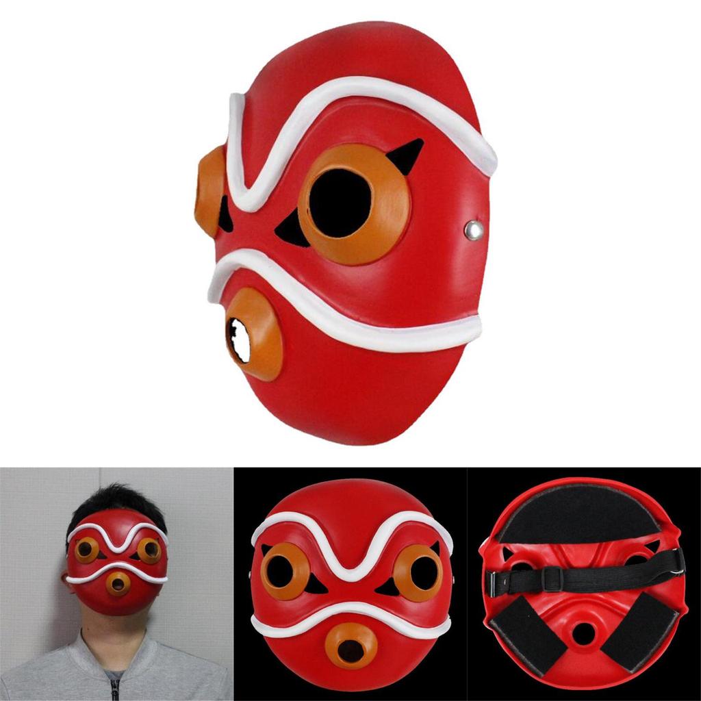 Prinzessin Mononoke Kostüm Maske Harz Party Requisite für Feiertagsfeiern