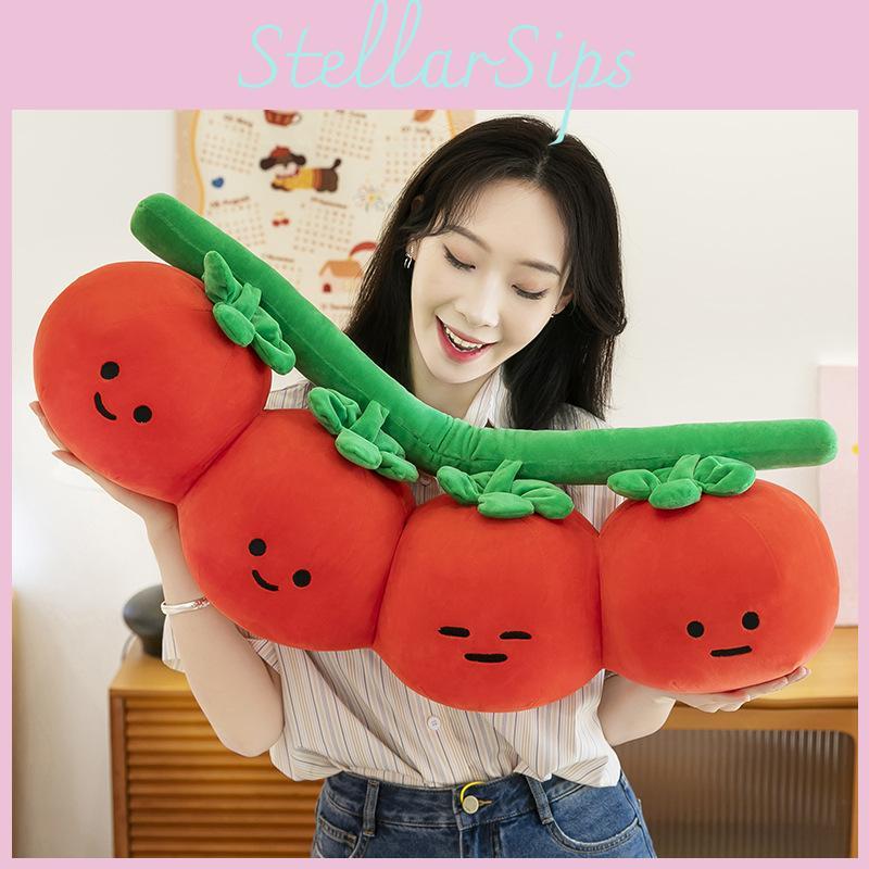 Tomato Toy Plush Cute Cartoon Children Bedroom Decor Birthday Festival Doll Gift