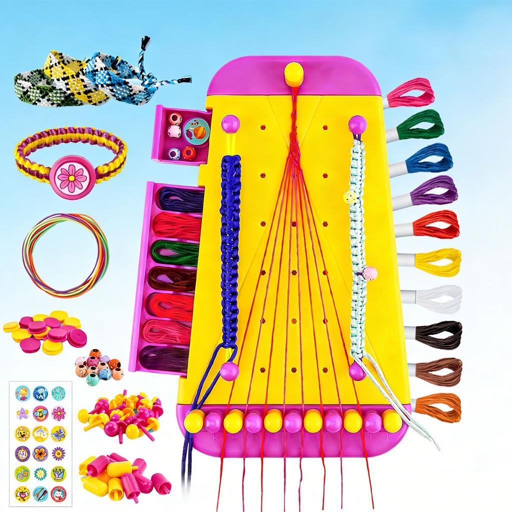 Arts and Crafts Children's Jewelry Making Kit Christmas Birthday Gift - Easy Bracelet Maker