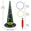 LEMESO Halloween Ring Toss Game Toy Set for Kids, 16 Pieces, Family Sports Action Game, Halloween Goods, Cosplay, Includes Air Pump, Family Ring Toss