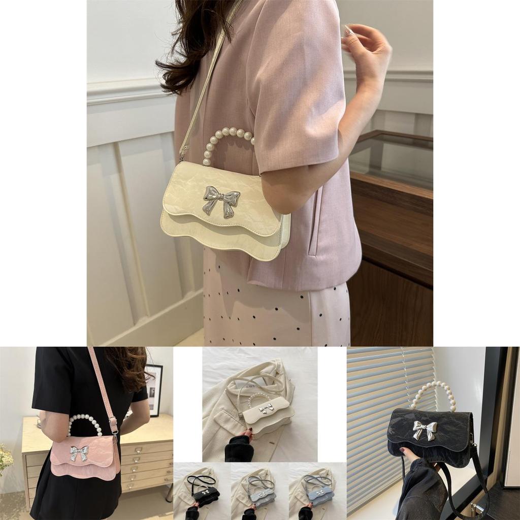 Fashionable Pu Leather Handbag Trendy Street Style Small Square Bag For Daily Use