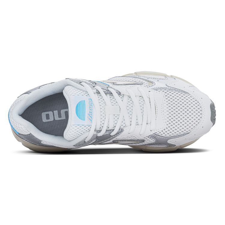 Mizuno Speed 2K Comfortable Versatile Mesh Shock Absorbing Durable Breathable Low Top Running Shoes Unisex sneaker White Silver Blue D1GH222918