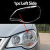 For Volkswagen VW Polo MK4 Facelift 2006-2010 Auto Front Headlight Cover Transparent Glass Headlamps Lampshade Lamp Shell Masks