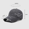 Side Letter Embroidered Holes Baseball Cap Men Women Sun Hat