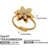 European American Fashion Zirconia Flower Heart Pendant Necklace, Bracelet, Earrings, Ring, and Bangle Set