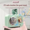 W13 Retro Mini Wireless Outdoor Portable Radio Speaker with Loud Bass
