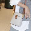 Genuine Cowhide Leather Mini Crossbody Phe Bag for Women Small Shoulder Bag with Gold Hardware Designer Luxury Messenger Bags