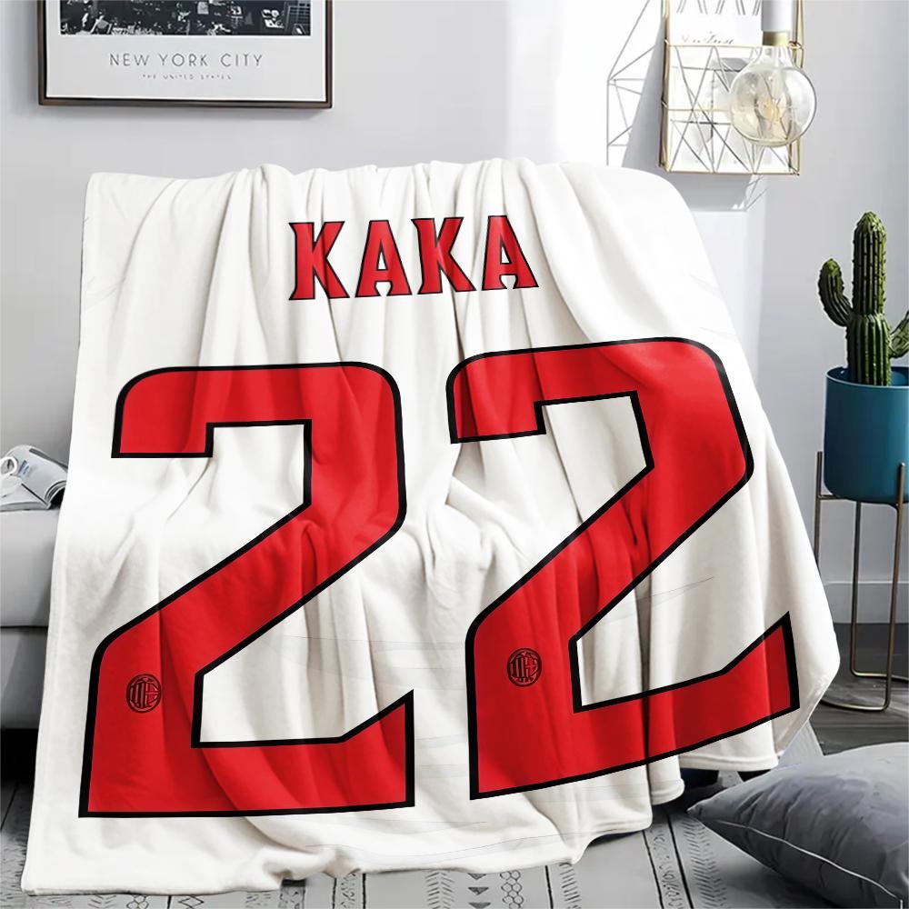 1pc AC Milan Print Flannel Blanket, High quality Comfortable for All Seasons, Home Decor, Warmth and Comfort, Perfect for Christmas Gifts06
