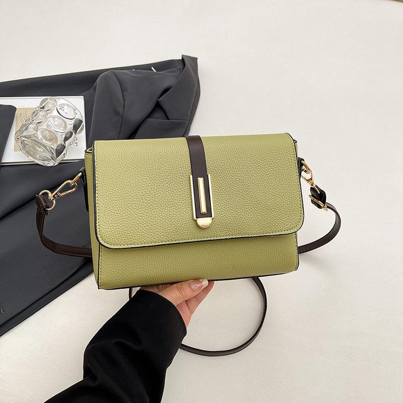 Foreign style women's bag shoulder bag high quality bag ins classic versatile lychee pattern PU women's bag