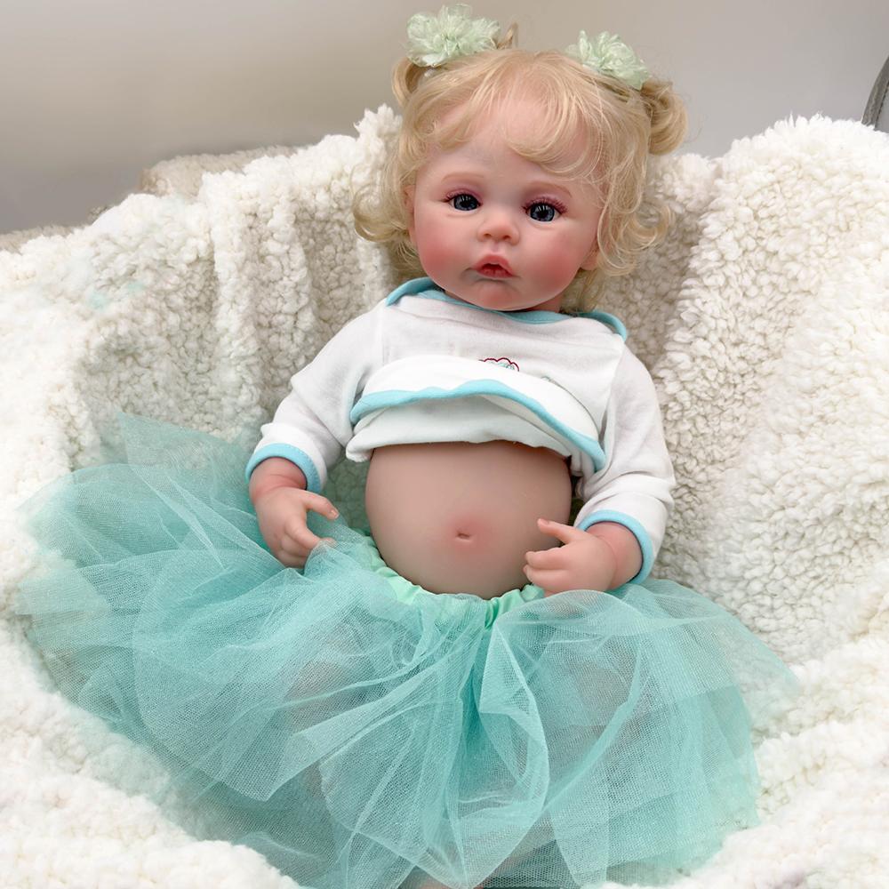 18-дюймовая кукла Reborn Baby Doll 3D раскрашенная кожа Bebe Ruborn De Silicona куклы — фото 4