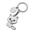 Custom Cartoon Pet Keychain: Puppy & Cat Head-Shaking Pendant - Fun Gift