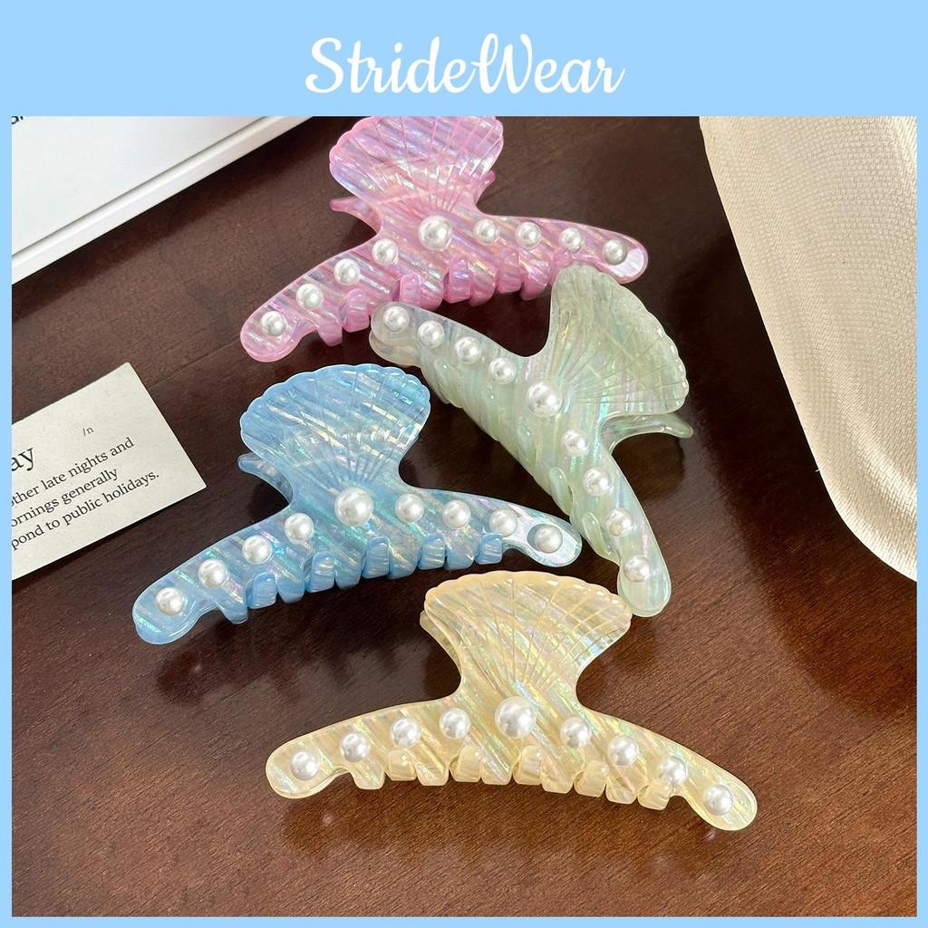 Premium Style Korean Versatile Pearl Shell Acetate Hair Claw Clip For Elegant Updos