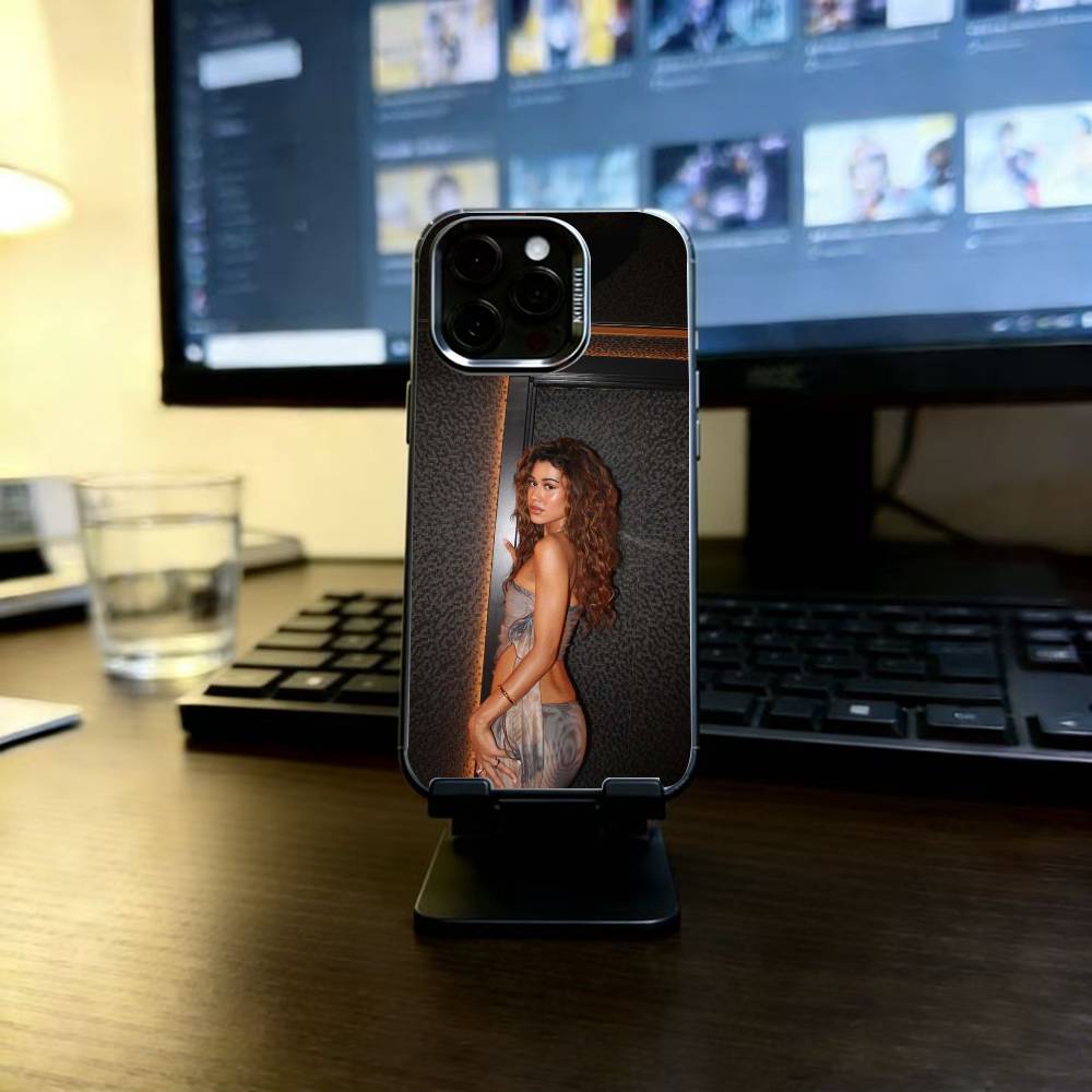 Zendaya Phone Case For iPhone 17,16,15,14,13,12,11 Plus,Pro Max,XS,Colorful Silver Black Cover